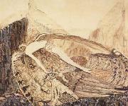 Vasily Surikov The Fallen Demon,on the death of Mikhail Vrubel (mk19) oil